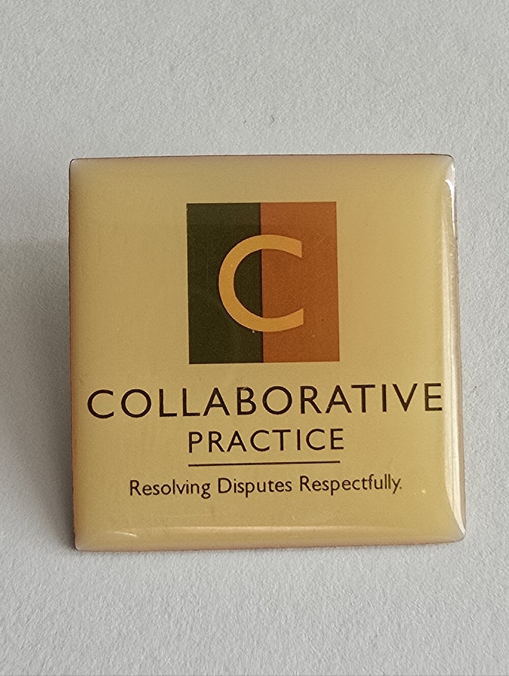 Enamel pin Collaborative Practice Resolving Disputes Respectfully